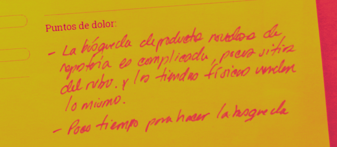 Design Persona Canvas, Puntos de dolor