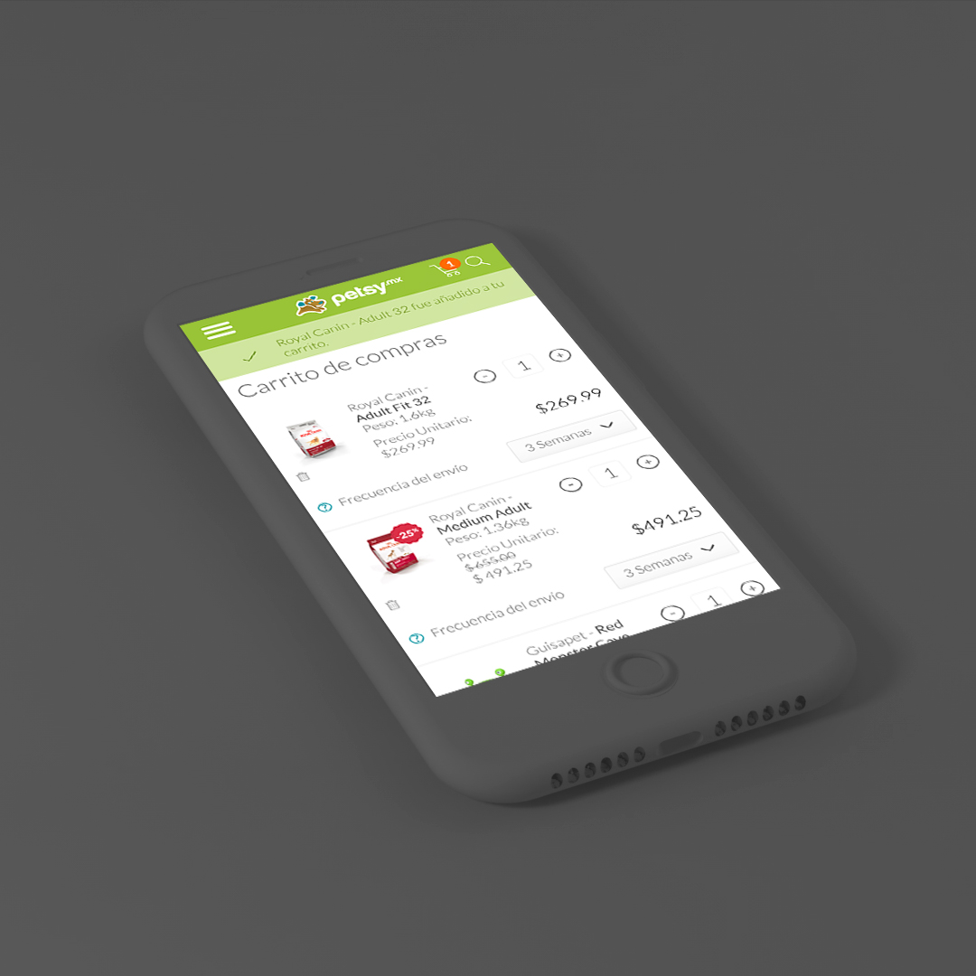 Petsy.mx mobile cart